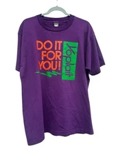 Vintage 90s Yoplait Yogurt Single Stitch T Shirt Men’s XL Purple Rare Promo