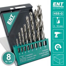 ENT 09248 8-tlg. HSS-G Holzbohrer-Set - 3-10 ...