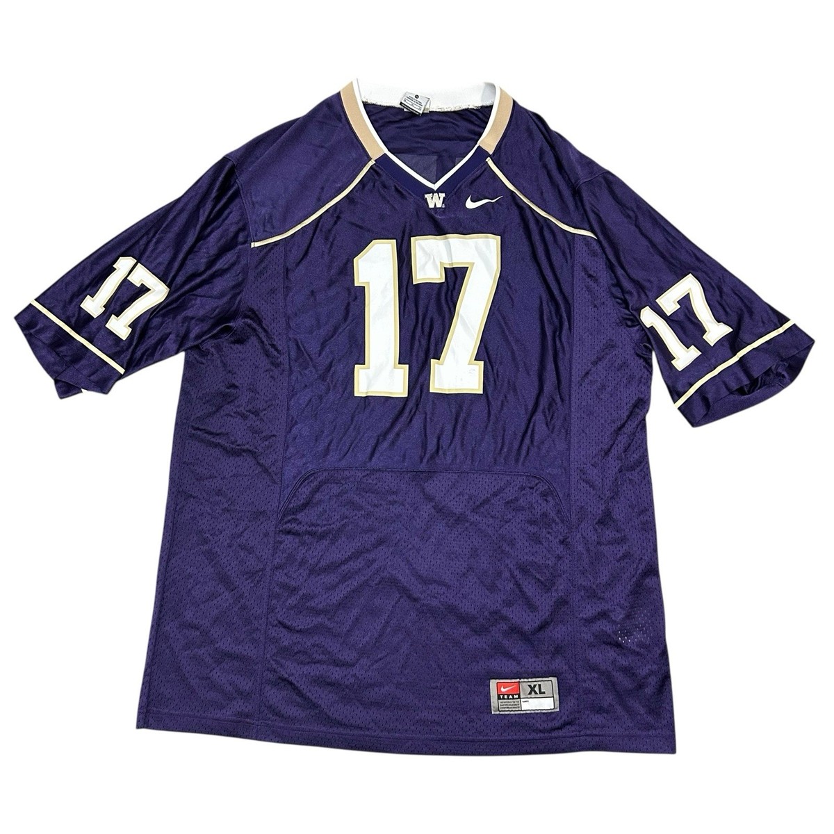 Vintage Nike Team Washington Huskies Purple #17 Football Jersey