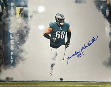 Jordan Mailata Signed 11x14 Photo Philadelphia Eagles Beckett COA