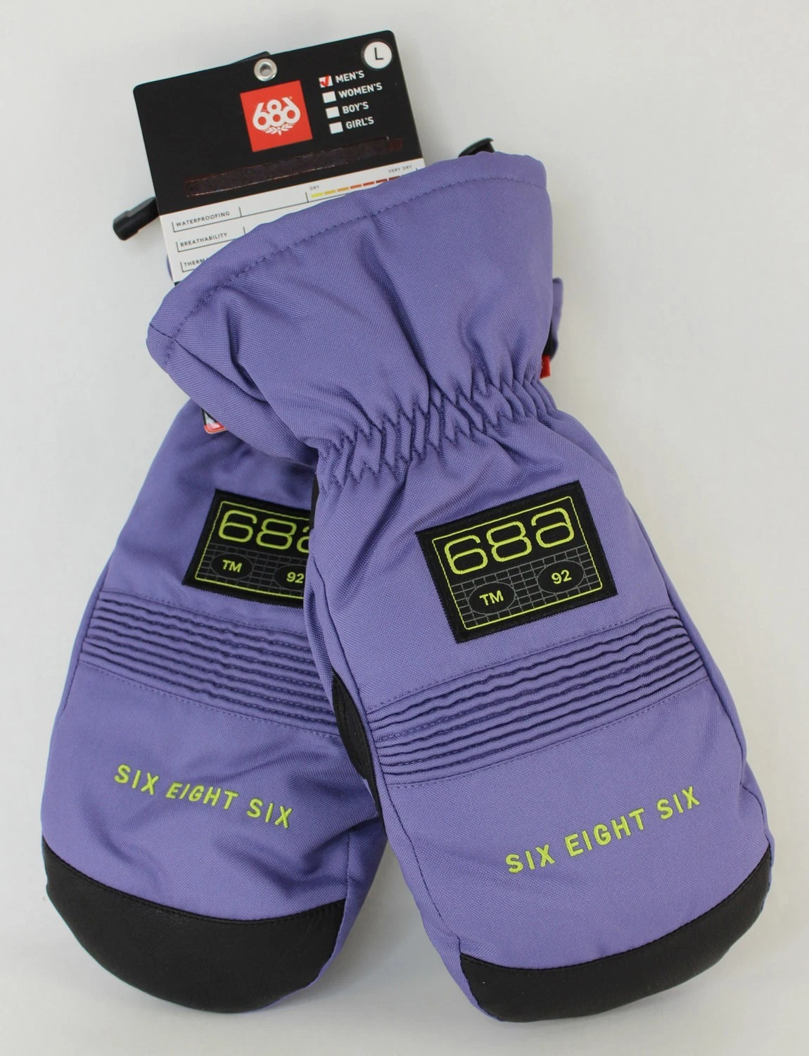 686 Lander Winter Snow Mitts, Men's Large Purple Dawn New