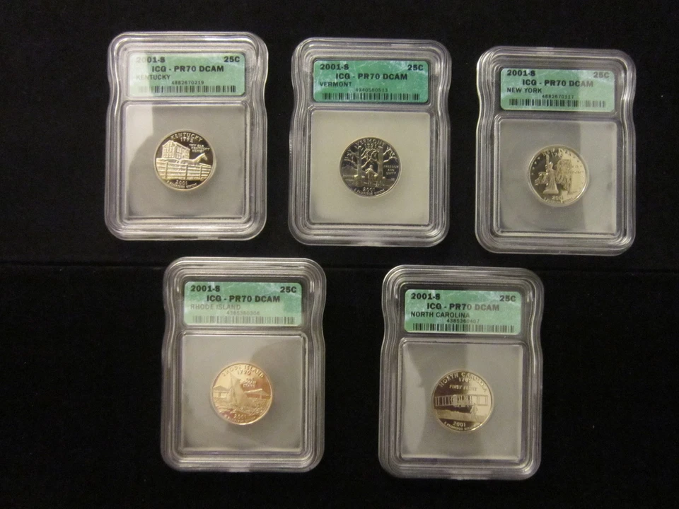 1999-S - 2008-S State Quarters ICG PR70DCAM Full Set 50 Coins including Delaware - Image 3 of 4