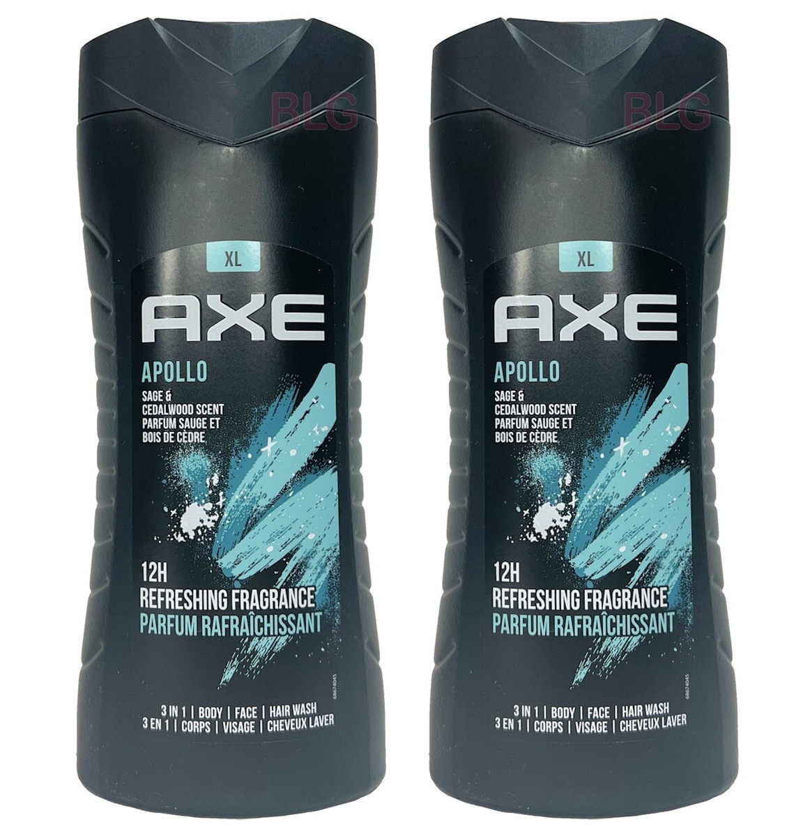 Axe APOLLO Body Wash Dark Chocolate Scent 13.5oz Shower Gel Lotion