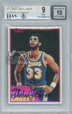 Kareem Abdul-Jabbar 1981-82 Topps Autographed Card #20 BGS 9 BAS 10
