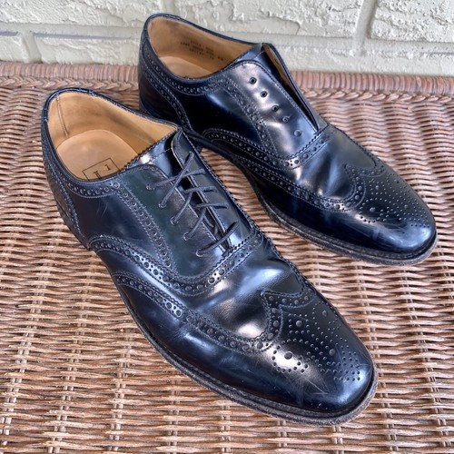 $200 Loake Men's 8.5 Black Leather 