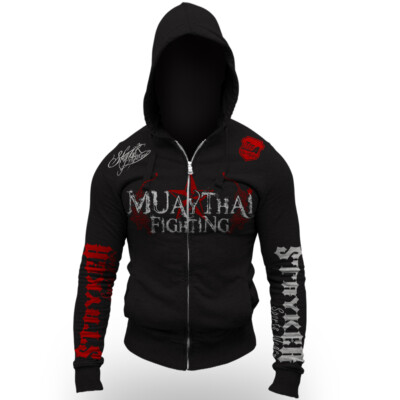 Muay Thai Fighting Tigers Brand New Zip Up Hoodie Jumper Sweatshirt UFC MMA  NHB