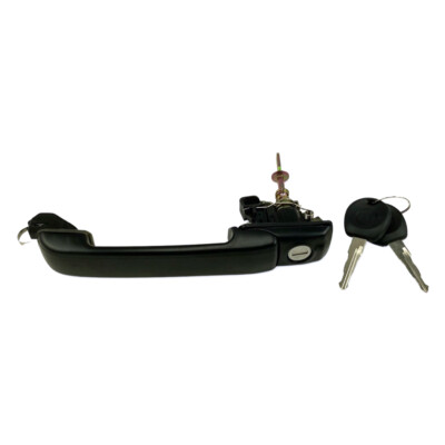 NEW Front Outside Door Handle Black w/ Keys LH=RH for 1993-1998 VW Jetta Golf 