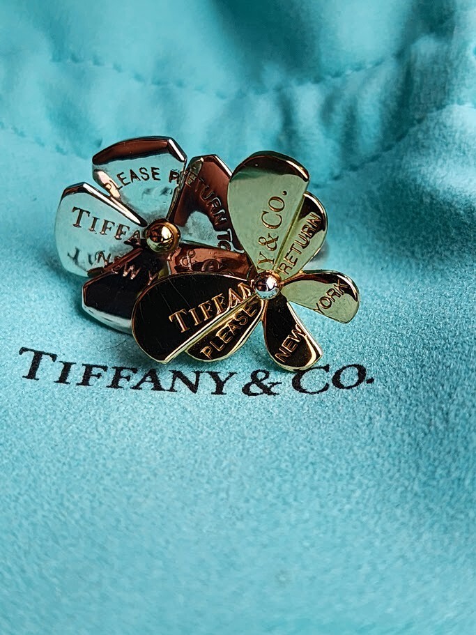 Tiffany&Co 18K Gold Sterling Return to Tiffany Love Bug