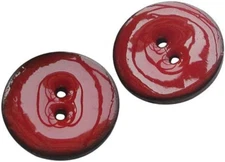 New Enamel Coco Two Holes Sewing Buttons Button Overcoat Decoration 25Mm 20Pcs (