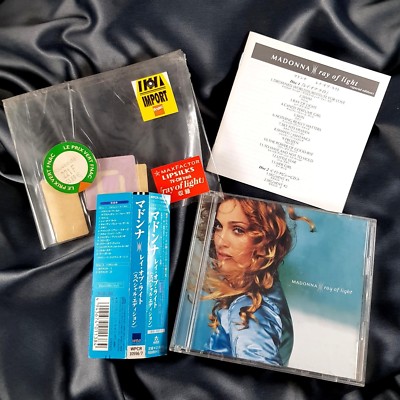 MADONNA RAY OF LIGHT  WORDS & MUSIC JAPAN LIMITED EDITION 2 CD PROMO OBI+STICKER