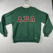 Vintage Russell Sweatshirt Mens XL Green Kappa Kappa Psi AEA Crewneck USA Made