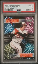 2023 TOPPS STADIUM CLUB BEAM TEAM BT16 ADLEY RUTSCHMAN PSA 8  ORIOLES RC 