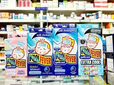 Koolfever Gel Reduce Fever 6 Sheets Absorb Heat Baby/Children/Adults/Extra Cool
