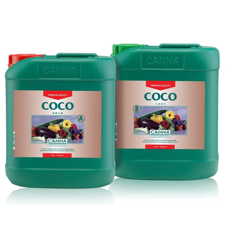 CANNA COCO A&B 2X5L HYDROPONIC NUTRIENTS FOR USE WITH COCO GROWING MEDIUM