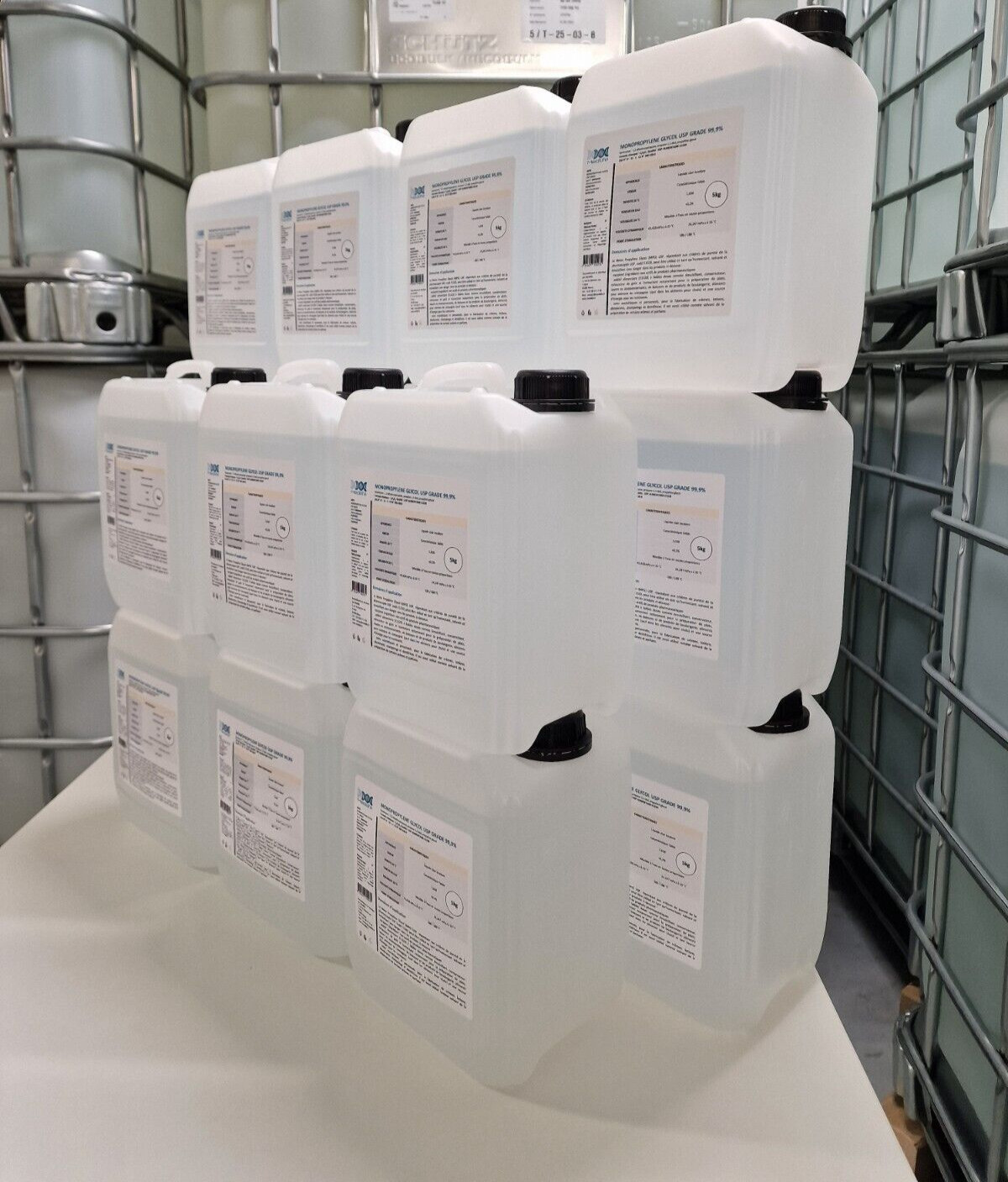 Monopropylène glycol pur 99,9% élimine les risques de gel en circuit de 5kg