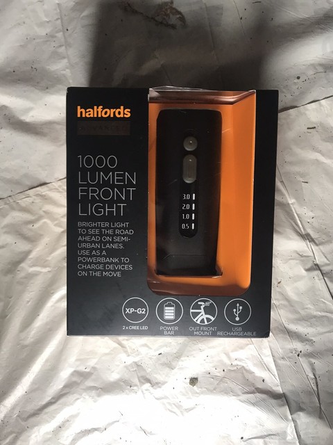 Halfords 253350 Head Light - Black for 