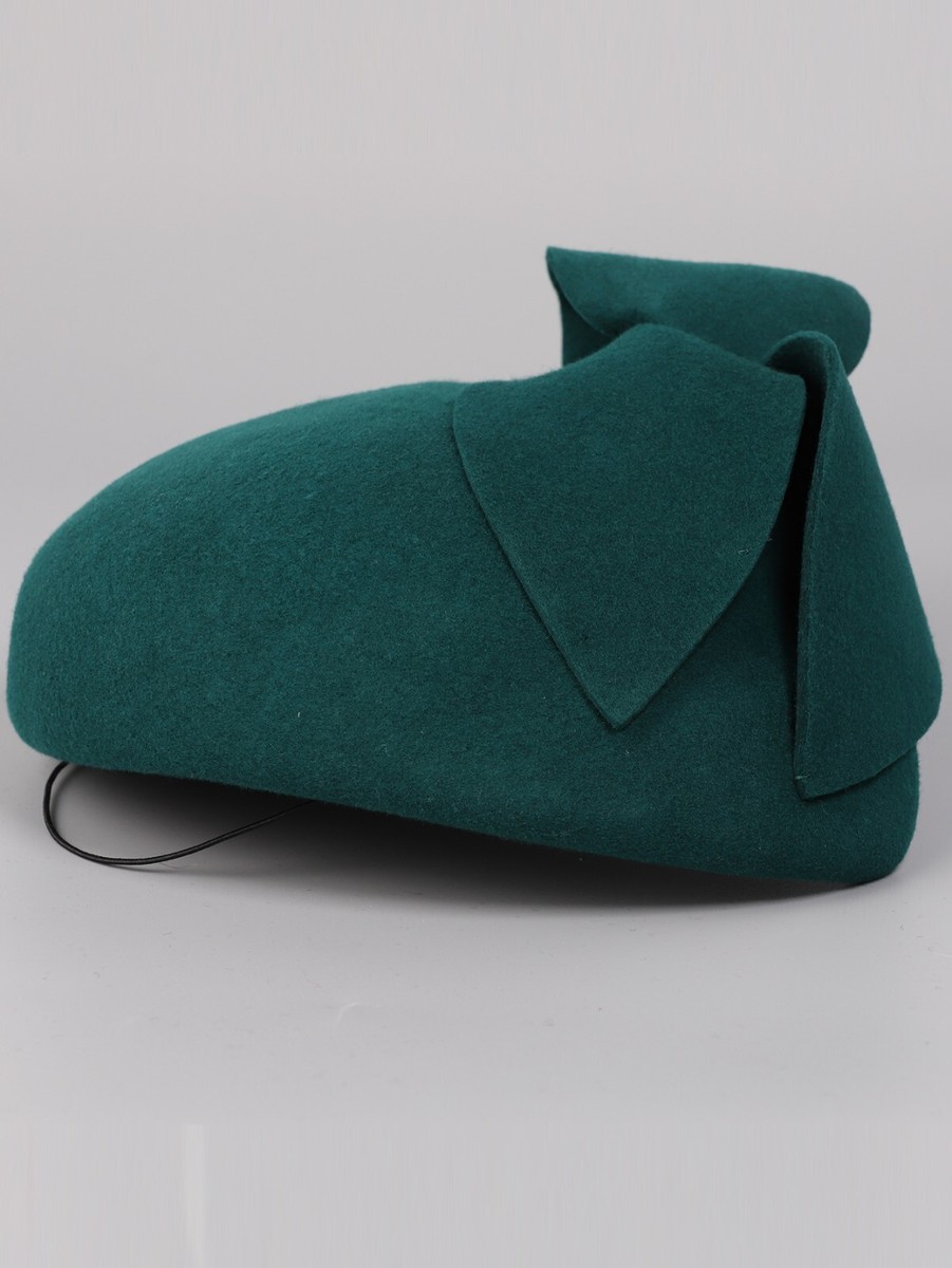 Green Wool Felt Fascinator Hats For Women Ladies Tea Party  display picture 3