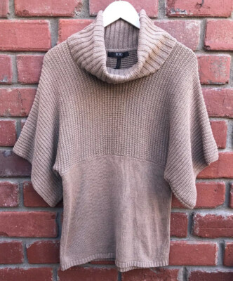 Knit Turtleneck Bcbg Turtleneck Poncho BCBG Paris Womens Sz M - Main Image