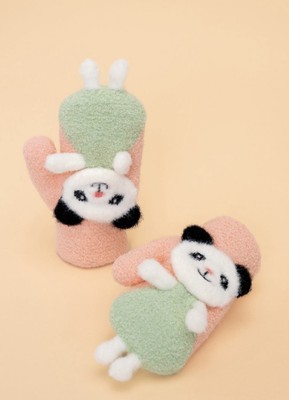 Puder Kinder Pals Fäustlinge - Tanzender Panda - super süß