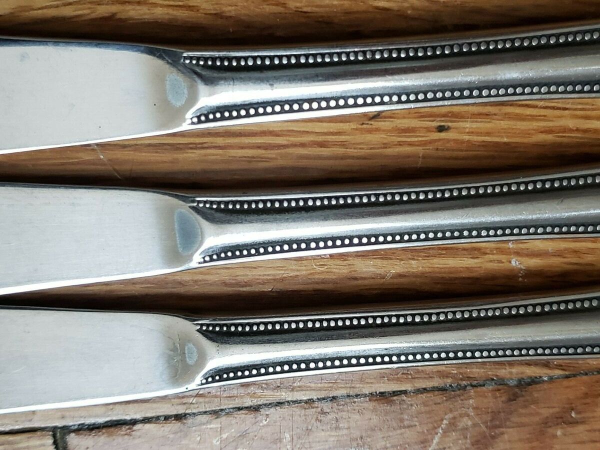 3 ANTIQUE VINTAGE COLLECTABLE * EKCO * SOLID STAINLESS STEEL 3 ANTIQUE VINTAGE COLLECTABLE * EKCO * SOLID STAINLESS STEEL