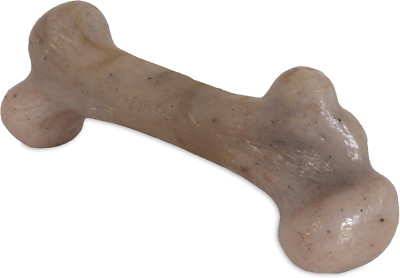 XL Dinosaur Barkbone - Nylon Dog Bone for Aggressive Chewers-Bacon Flavor - 8.5''