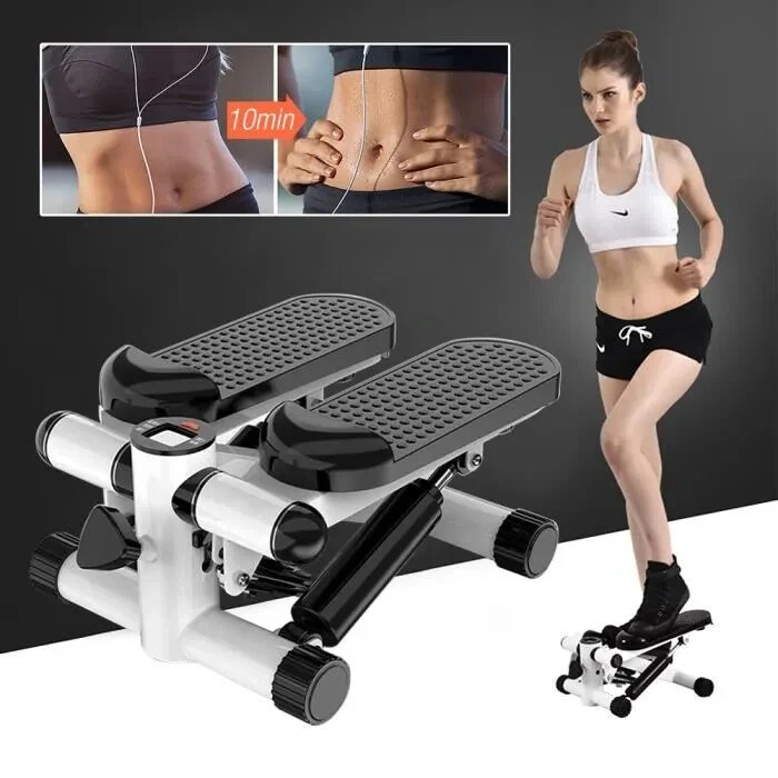 Stepper oscillant muscles jambes et cardio avec ecran LCD numerique - 4