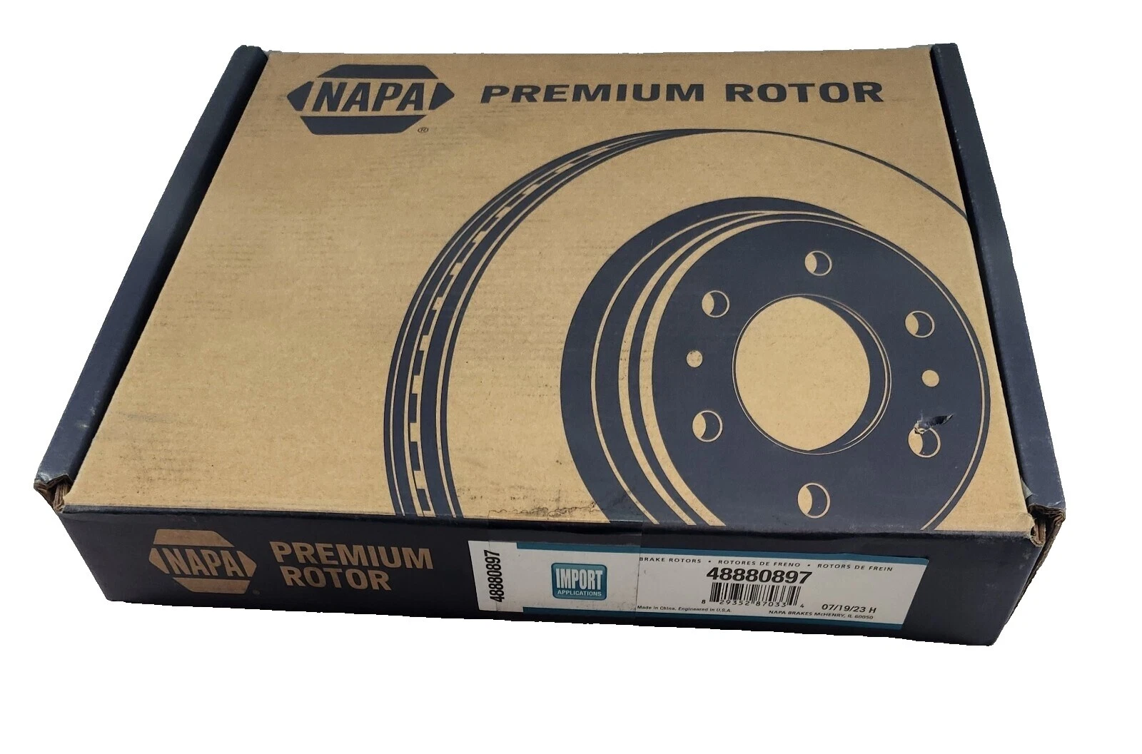 NAPA Front Car & Truck Brake Disc Rotors