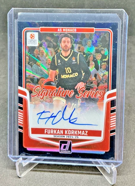 2024/25 Donruss Basketball Euroleague Furkan Korkmaz Black Auto 1/1