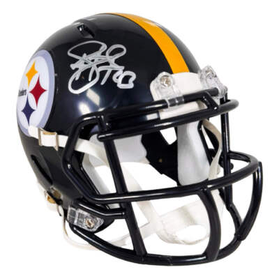 #ad #ad Troy Polamalu Signed Pittsburgh Steelers Speed Mini Football Helmet Beckett $243.95