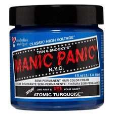 MANIC PANIC Hair Dye Semi Permanent Hair Color- Atomic Turquoise - 4 oz