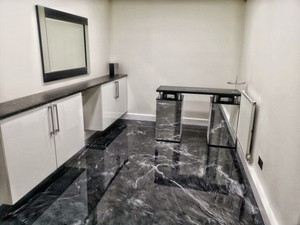 Metallic Epoxy Resin Designer Flooring Full Kit Black And White