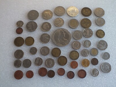 Münzen-10 -20 Pence-1 Gulden- Malta-Nigeria-Italien-Yuan-Kenia-One Dime - MG18