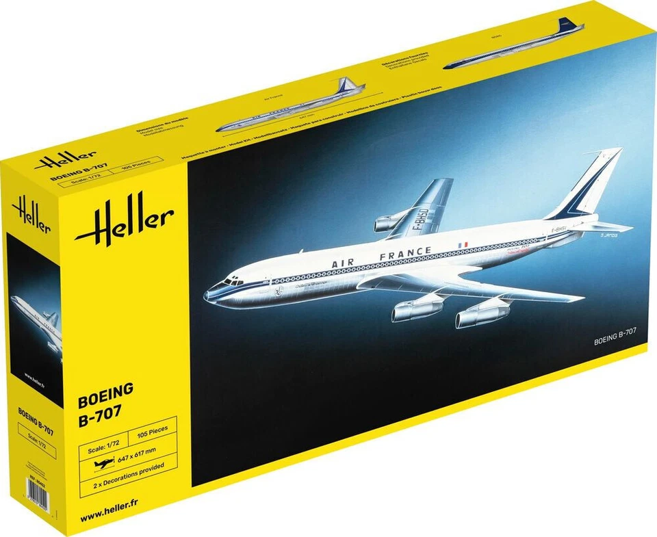 Heller - BOEING B-707 AIR FRANCE maquette kit plastique réf. 80452 Neuf 1/72 - Photo 1/4