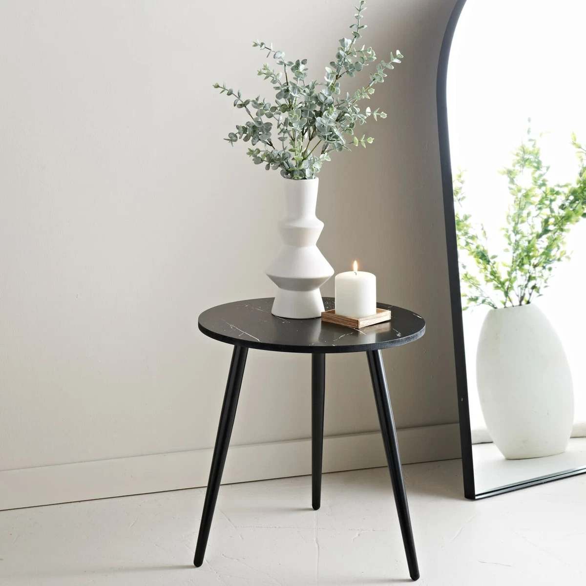 Black vintage sales side table