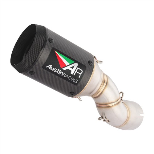 For Honda CBR1000RR 2017-2024 Exhaust Mid Link Pipe Muffler Tips Carbon Fiber