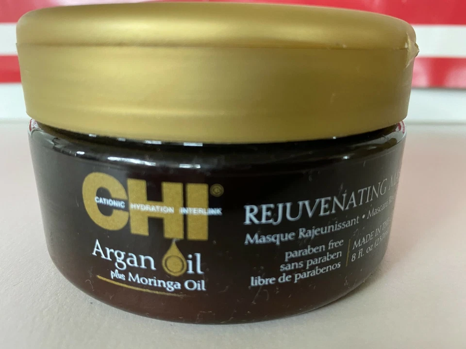 CHI Argan Oil Plus Moringa Oil Rejuvenating Mask 8 oz - Image 2 of 4