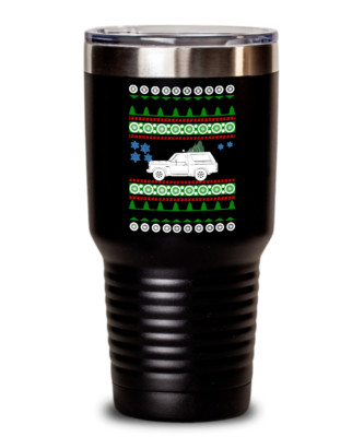 1984 Ford Bronco 3rd Gen Ugly Christmas Tumbler Mug