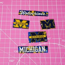 Michigan Wolverines Fabric Iron-On Applique Sport Logo