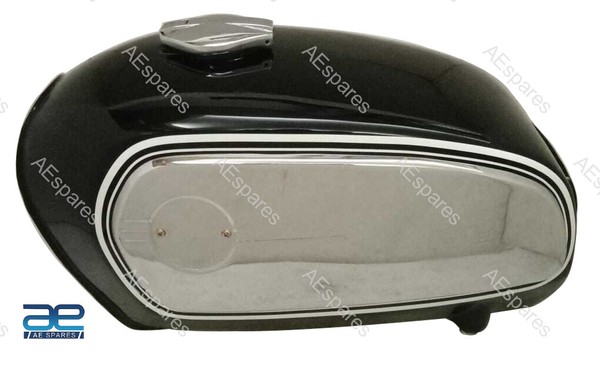 FüR BMW R75/5 Toaster Schwarz Kraftstofftank 1969-73 Aluminium Mit Seite-Teller-image