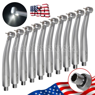 1/5/10 Dental E-generaor Fiber Optic High Speed Handpiece Fit NSK Coupler Torque