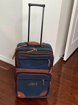 VINTAGE LL Bean Rolling Wheeled Suitcase Carry on w