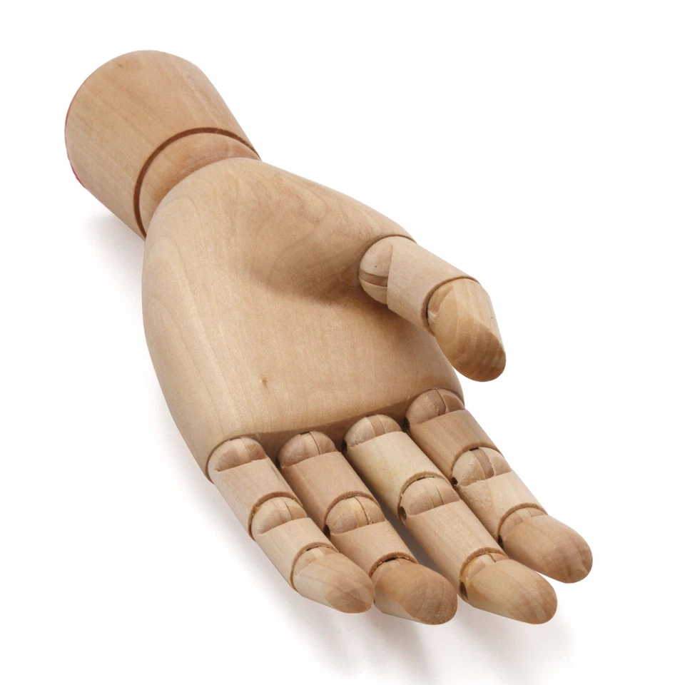 Gliederhand, Holzhand 18, 25 oder 30cm SAMAK-Holz FSC, bewegliche Modellhand - Bild 4 von 4
