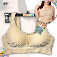NWT Bali Women's M Comfort Revolution Shaping Wireless Bra DF3488 Nude