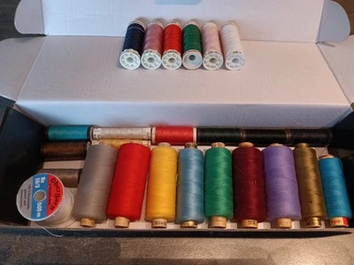 Nähgarn Konvolut Bunt Gemischt 25 Rollen Obergarn Gutermann - Bild 1 von 2
