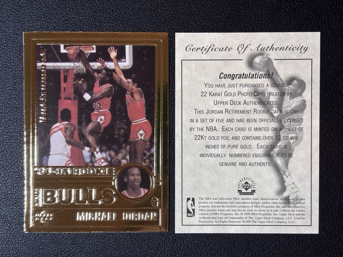 Michael Jordan Karat Gold Card Upper Deck for sale | eBay