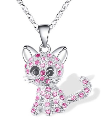 Weihnachten Katze Geschenke für Katze Katze Liebhaber Anhänger Halskette Schmuck für Mädchen Tochter