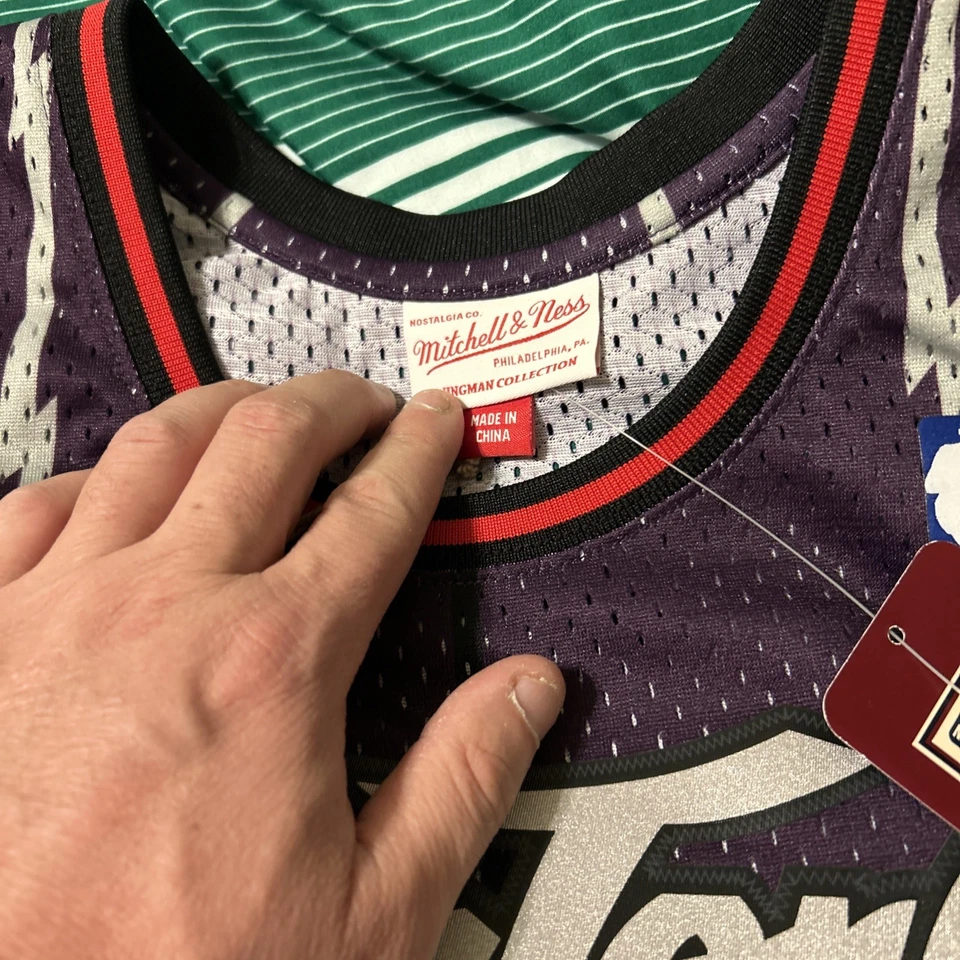 Camiseta deportiva Mitchell & Ness Toronto Raptors Vince Carter grande para hombre nueva con etiquetas Foto 3 de 4