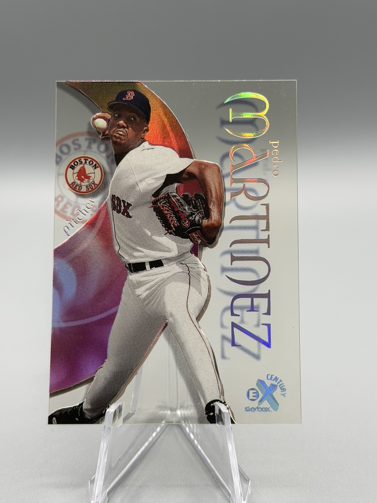 1999 SkyBox E-X Century #23 Pedro Martinez Hologram Red Sox