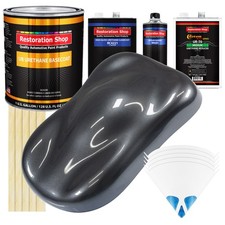 Gunmetal Grey Metallic Gallon Urethane Basecoat Clearcoat Car Auto Paint Kit Gunmetal Grey Metallic Gallon Urethane Basecoat Clearcoat Car Auto Paint Kit