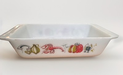 Vintage Pyrex JAJ Hummer Space Auflaufform rechteckig 